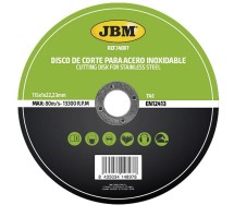Monokristall alumiiniumoksiid lõikeketas roostevaba/inox terasele 115x1mm JBM