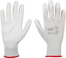 Lõikekindlad töökindad "anti-cut+touchscreen" 8". riputuspakend JBM*