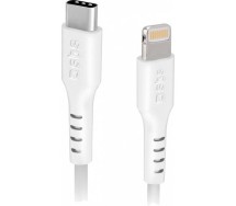 Laadimisjuhe 1.0m lightning/apple - USB-c valge sbs