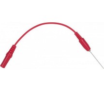 Multimeetri testkaabel nõelaga 4mm otsikuga kaablitele. punane KS Tools