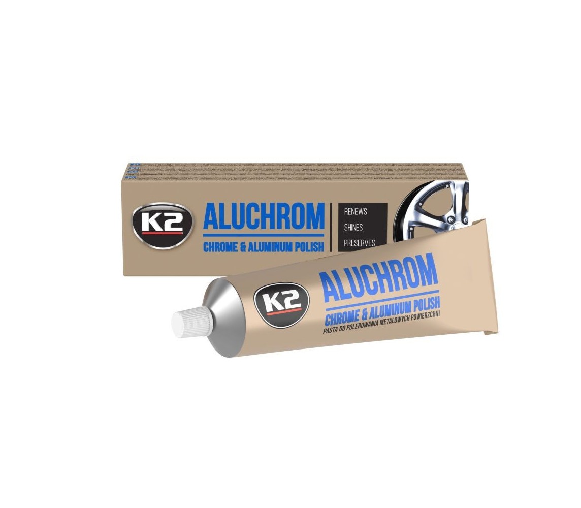 Паста для полировки хрома K2 Aluchrom 120г