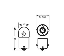 12V 5W Sokkel BA15s / R5W