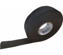 Riidest niiskuskindel kaitseteip 24mm/18m must. softglue blue sports