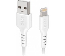 Laadimisjuhe 2.0m lightning/apple - USB valge sbs