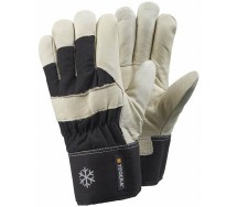 203-10 veisenahk fliisvoodriga töökindad Tegera