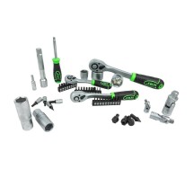 179-os. 1/2"+3/8"+1/4" padrunite+otsikute komplekt 4-32mm "new gen" JBM*