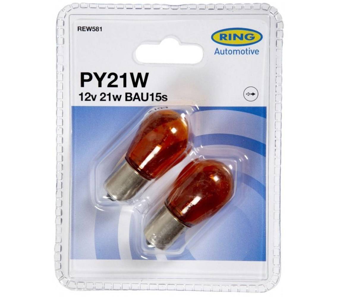 12V 21W BAU15s Amber BLISTER