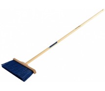 Метла/уличная щётка, смешанная щетина, деревянный черенок 1400 x 350 мм