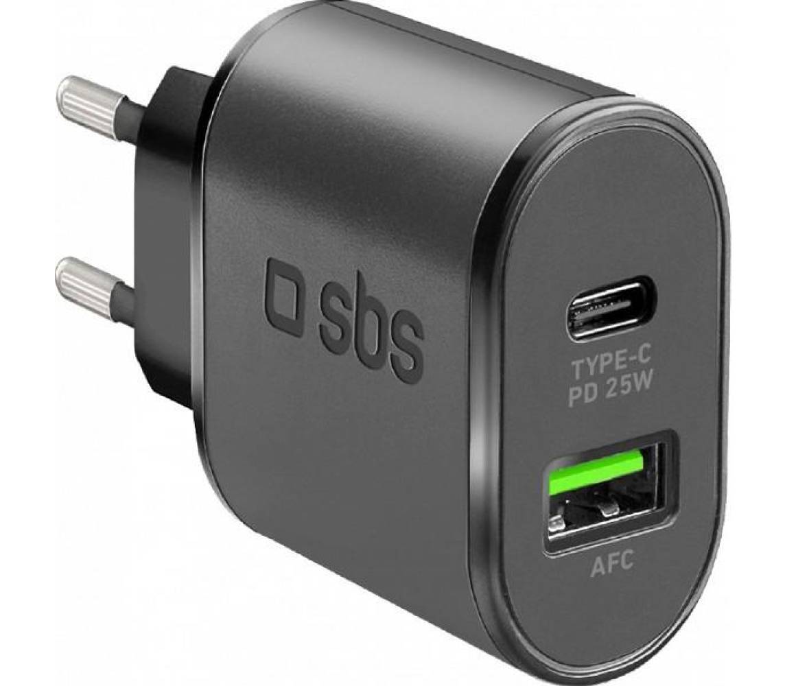 Laadija USB-c pd 25w + USB-afc 18w sbs