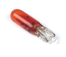 12V 1,2W Sokkel T5 PUNANE