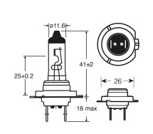 H7 12V 55W Sokkel PX26t