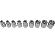 9-os. 1/2" torx padrunite komplekt e10-e24 Triumf