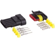 Superseal 4-pin pistikupesa + pistik 12-24v 15a IP67 Carmotion