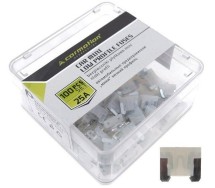 Kahvelkaitse mini madal 25a 100tk plastkarbis Carmotion