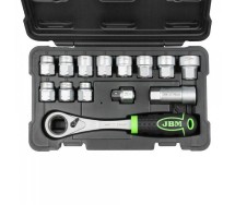 14-os. läbiva avaga padrunite kompl. 13-27mm. 6-kant. 72h JBM