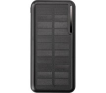 Солнечный внешний аккумулятор 10000 мА·ч, 2×USB‑A + USB‑C + Micro‑USB, чёрный (SBS)