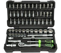 59-os. 3/8"+1/4" padrunite+otsikute komplekt 12-kant "new gen" JBM