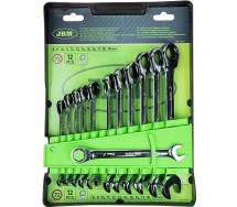 12-os. tirr silmus-lehtvõtmete kompl. 8-19mm kroom JBM*