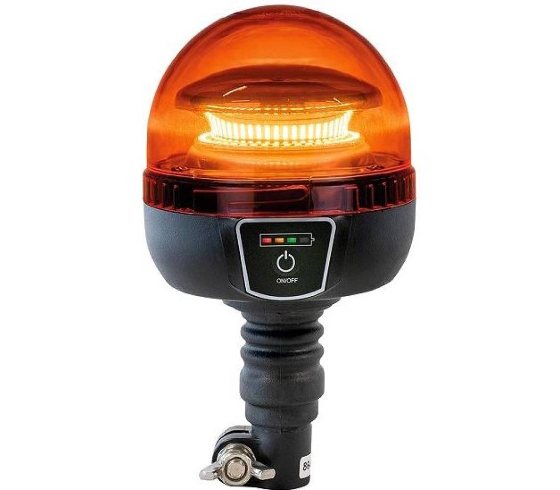 Juhtmevaba laetav LED vilkur jalaga 2-3h. ip65 -30°c-50°c JBM