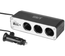 Sigaretisüütaja hargmik 3-ne + USB 500ma 12/24v Carmotion