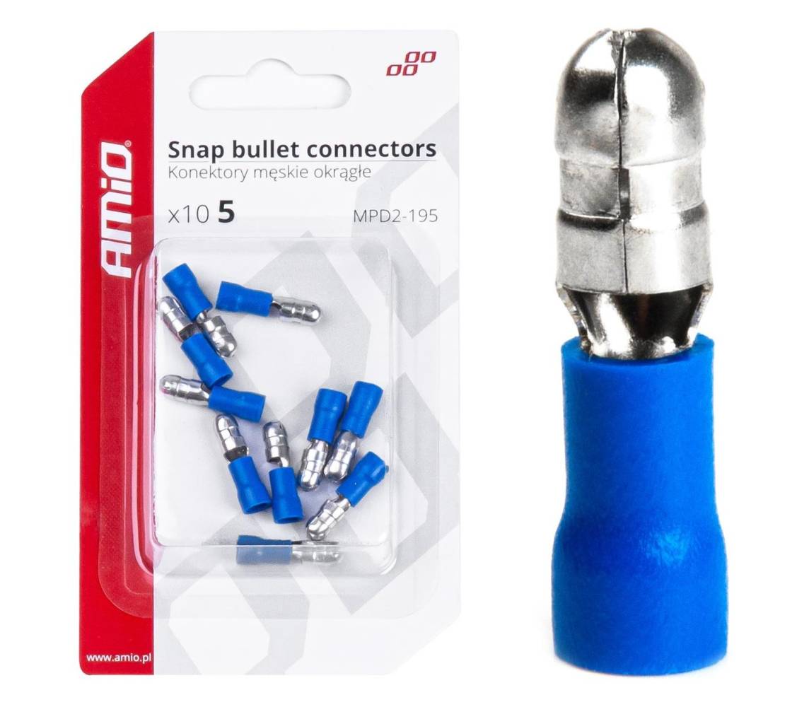 Juhtmeotsik torutüüpi sinine 5mm 1.5-.25mm2 15A isane 10tk