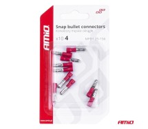 Juhtmeotsik torutüüpi punane 4mm 0.5-1.5mm2 10A isane 10tk