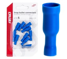 Juhtmeotsik sinine torutüüpi 5mm 1.5-.25mm2 15A 10 tk