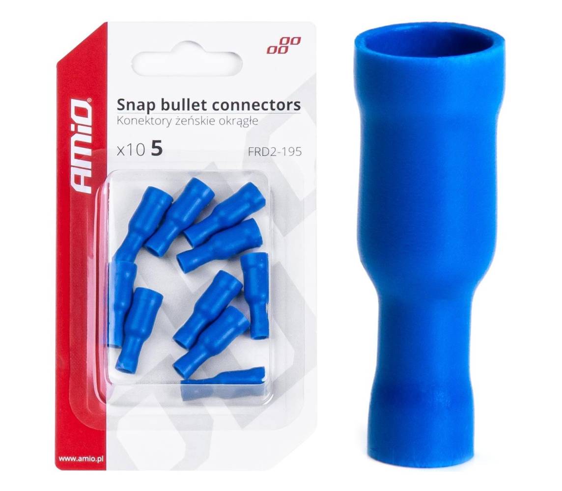 Juhtmeotsik sinine torutüüpi 5mm 1.5-.25mm2 15A 10 tk
