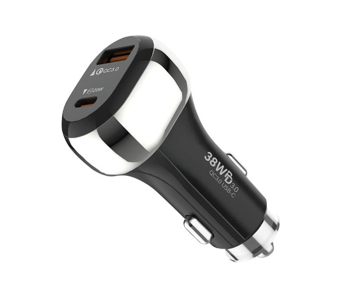 USB kiirlaadija USB-A+USB-C 38W Blow