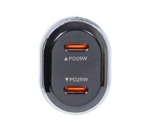 USB kiirlaadija 2xUSB-C 50W Blow