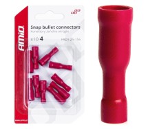 Juhtmeotsik punane torutüüpi 4mm 0.5-1.5mm2 10A 10 tk