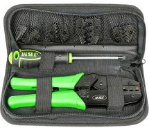 6-os. vahetatavate otstega juhtmeotsatangid "alligator" kompl. kotis JBM