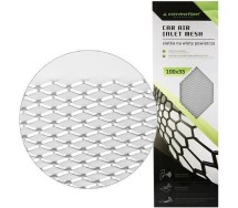 Алюминиевый сеточный лист, 33×100 см, ячейка 7×12 мм, серебристый, Carmotion