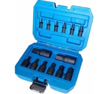 14-os. 1/4"+3/8"+1/2" lühikeste löök-kuuskantotsikute kompl. 2.5-19mm Triumf