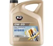 K2 hybrid 0W20 full synthetic 5L (täissünt.)