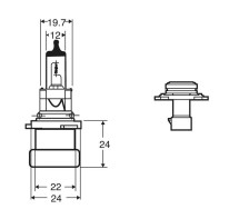 12V 51W HB4A XS P22D SIRGE Ring