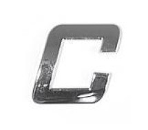 Хромированная наклейка "С"