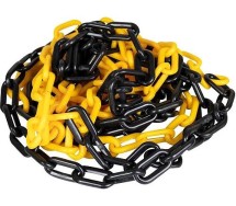 Pvc must-kollane piirdeposti/ohuposti kett 7m JBM