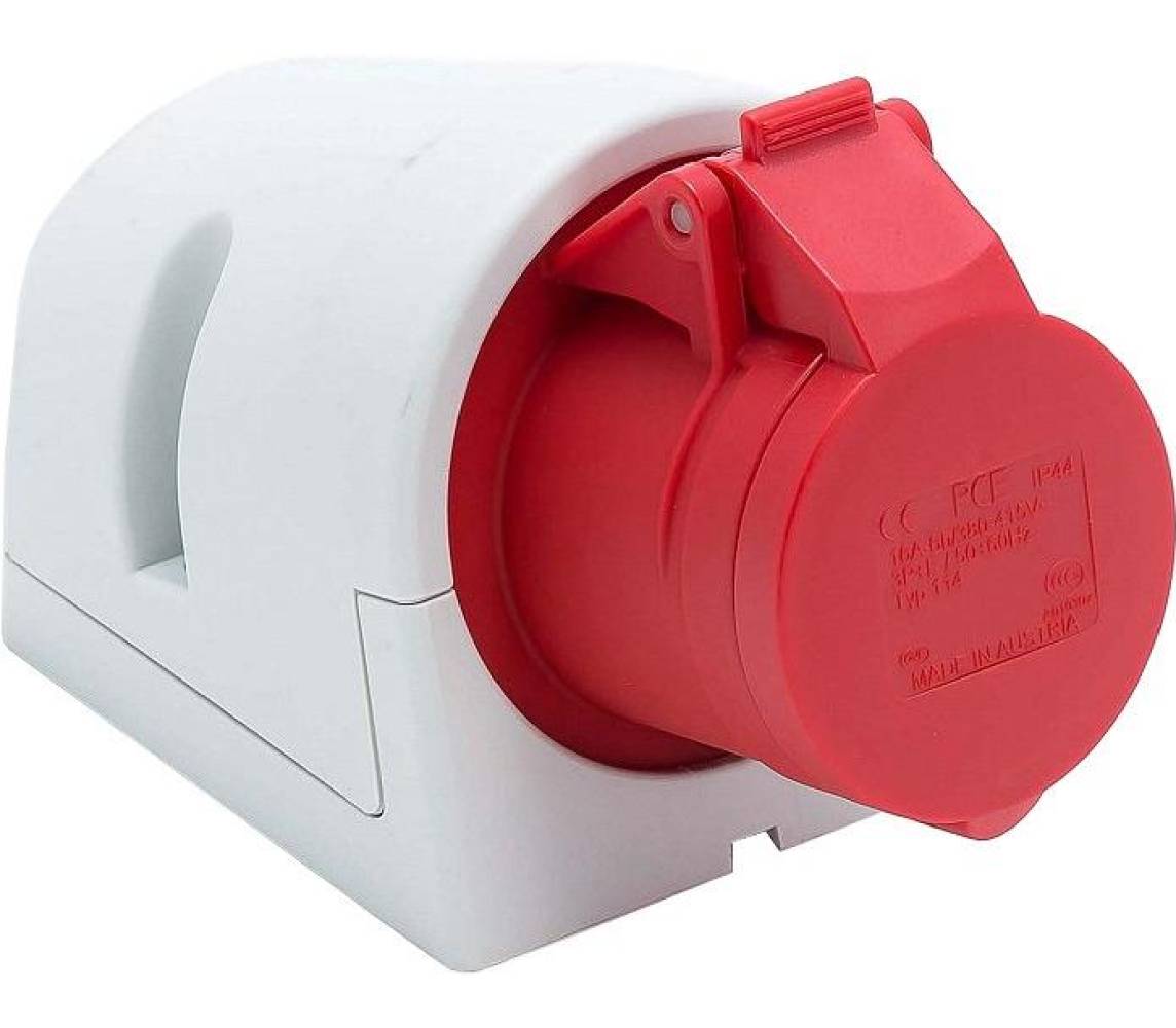 Jõupistikupesa/seinapesa 5x16a IP44 400v
