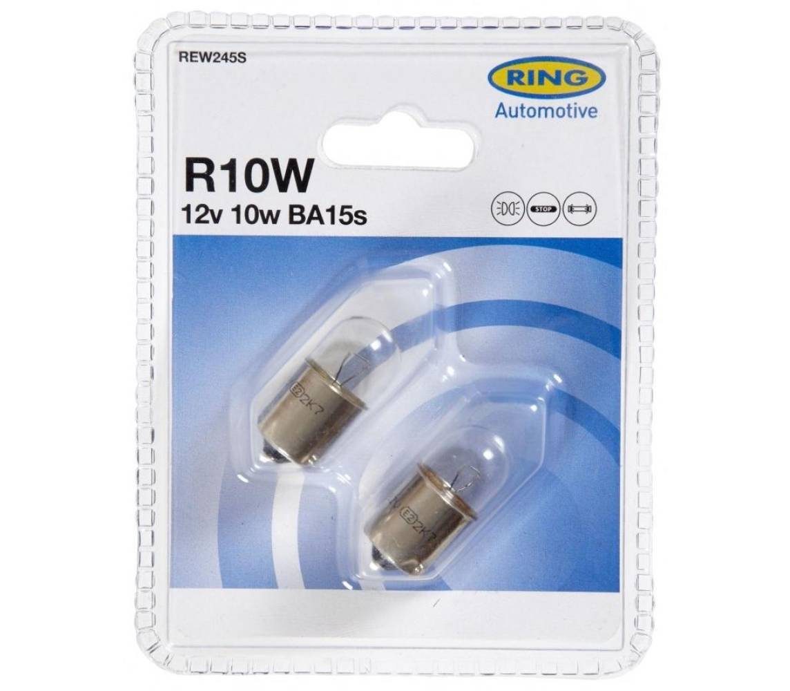 12V 10W BA15s R10W 2шт. RING