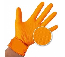 Töökindad 1tk nitriil tugev. struktuurne. oranz xl 1tk (karp 100tk) Triumf