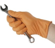 Töökindad 1tk nitriil tugev. struktuurne. oranz xl 1tk (karp 100tk) Triumf