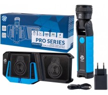 Kandelamp LED 10w cob akuga + juhtmevaba laadimisalus M-tech