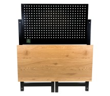 Kokkupandav töölaud perfoseinaga 1200x640mm. h=1440mm. kandejõud 150kg JBM