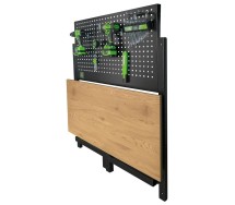 Kokkupandav töölaud perfoseinaga 1200x640mm. h=1440mm. kandejõud 150kg JBM