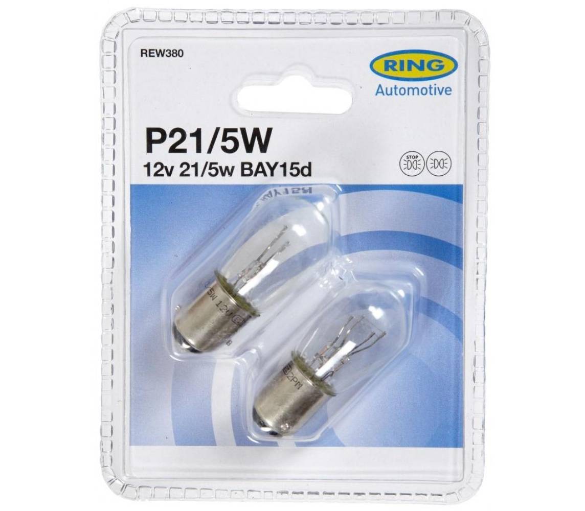 12V 21/5W BAY15d 2шт. RING
