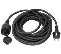 Rullis pikendusjuhe jätku (kumm) 20m 3x1.5mm2 IP44