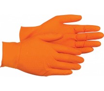 Töökindad 1tk nitriil tugev. struktuurne. oranz m 1tk (karp 100tk) Triumf
