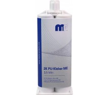 MIPA 2K PU-Kleber ME — двухкомпонентный полиуретановый клей для пластика, 50 мл (+2 смесительных носика), отверждение ~3,5 минут