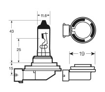 12V 55W H11 X5 RING